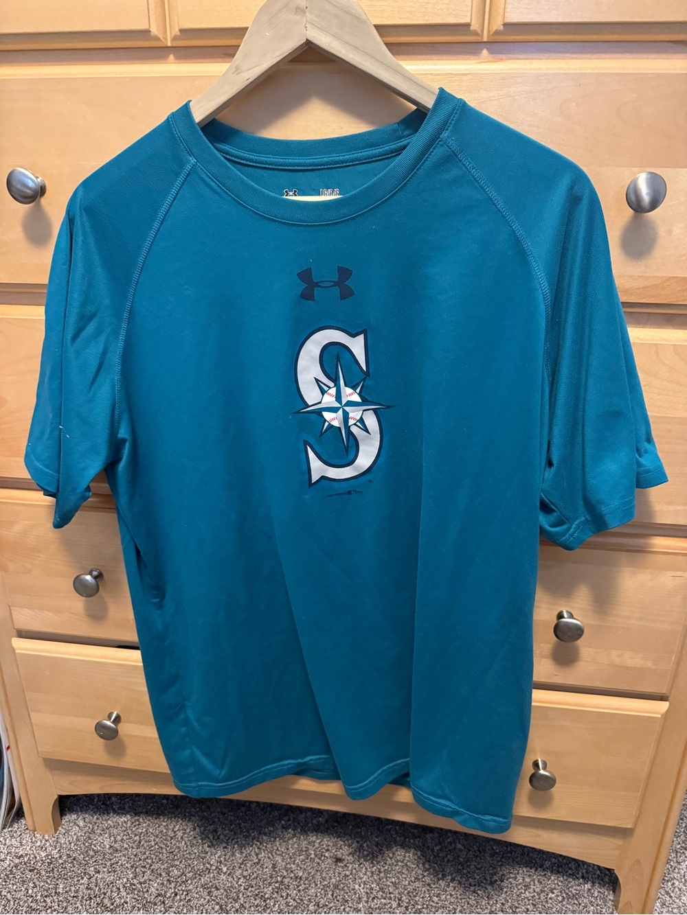 Under Armour Teal Seattle Mariners Logo Tee dri fit